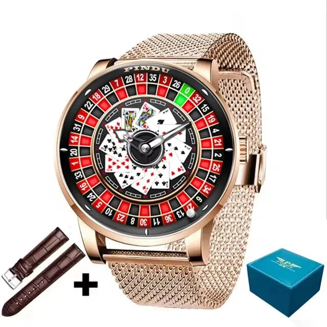 Grand Casino Rotating Roulette Luxury Watch