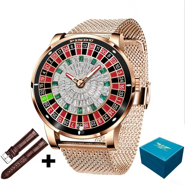 Grand Casino Rotating Roulette Luxury Watch