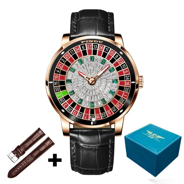 Grand Casino Rotating Roulette Luxury Watch